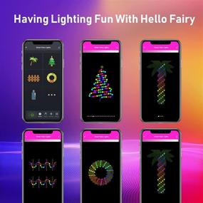 img 3 attached to 🎄 Enhance Your Christmas Experience with Smart Christmas Fairy Lights: 33ft Warm White RGB Color Changing String Lights, Music Sync Bluetooth APP Control - Perfect for Christmas Indoor Bedroom Party