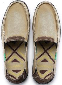 img 3 attached to 👞 Men's Vintage Canvas Loafer Shoes: VILOCY Classic Slip-Ons and Loafers