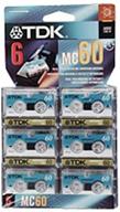 tdk mc60-6pk microcassette recording tape - limited stock, get yours now! logo