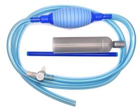img 2 attached to 1-Set Aquarium Gravel Cleaner with 8.5ft Length Water Changer, Siphon Pump for Fish Tank - Blue Gravel & Sand Cleaner