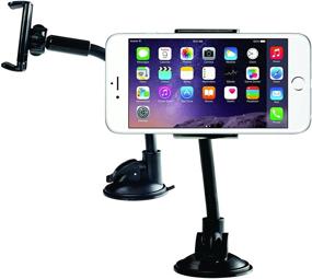 img 4 attached to Halcyon T.153 Car Cell Phone Holder for 📱 iPhone 4s/5/6/6+, Samsung Galaxy, Nexus 5X/5P - Universal Clamp Arm