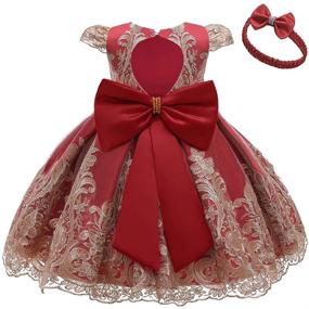 img 3 attached to 🎄 Christmas Wedding Pageant Bridesmaid Girls' Clothing and Dresses by COMISARA