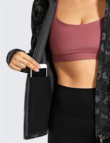 img 1 attached to 🏃 CRZ YOGA Women's Full Zip Cotton Hoodies: Track Jacket Sweatshirt with Thumbholes - Ideal for Running