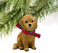 🐶 animal den goldendoodle petite christmas ornament логотип