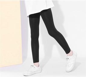 img 3 attached to GINFIVE Toddler Length Leggings Sweatpants Girls' Clothing for Leggings