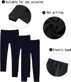 img 1 attached to GINFIVE Toddler Length Leggings Sweatpants Girls' Clothing for Leggings