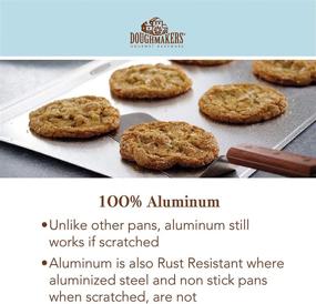 img 1 attached to 🍪 Doughmakers 14 x 17.5 Grand Cookie Sheet - Commercial Grade Aluminum Bake Pan in Silver
