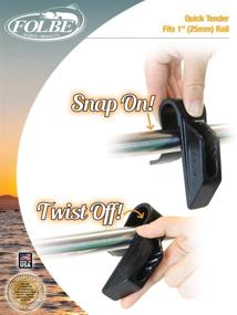 img 3 attached to 🚤 Folbe Boat Fender Hanger Adjuster Clip (Pair) - Suitable for 1" (25 mm) Black Rails