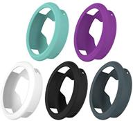 📱 chofit silicone case for garmin vivomove hr - colorful & protective cover, soft shell case for men and women - 5pcs, multicolor logo