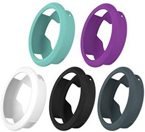 img 4 attached to 📱 Chofit Silicone Case for Garmin Vivomove HR - Colorful & Protective Cover, Soft Shell Case for Men and Women - 5PCS, Multicolor