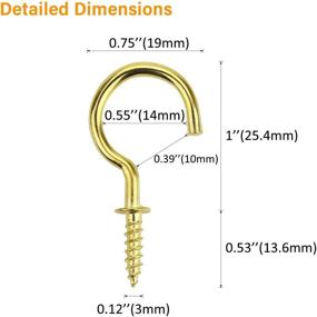 img 2 attached to 🔩 Enhanced Fixation: Powlankou Plated Screw Ceiling Pieces for Reliable Industrial Hardware Installation