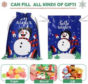 img 1 attached to 🎁 PRETYZOOM 30PCS Christmas Drawstring Gift Bags: Assorted Sizes for Festive Wrapping, Goody Bags, and Party Favors