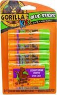 🦍 «стерающиеся фиолетовые клей-карандаши gorilla kids»: 6 г (пакет из 1 шт.) – необходимость для творчества и воображения. логотип