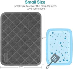 img 2 attached to 🐾 Conlun Cat Litter Mat: Premium PVC Grid Mesh with Scatter Control, Non-Slip, Easy to Clean & Urine Waterproof