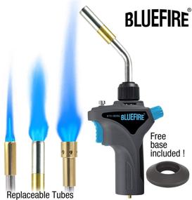 img 3 attached to 🔥 Versatile BLUEFIRE Metal Handle Gas Welding Torch Kit with 3 Interchangeable Tubes and Auto Trigger Start - Perfect for Soldering, Brazing, Cooking, and Heavy-Duty Use (MAPP MAP PRO Propane Fuel)