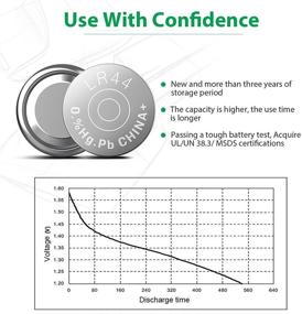 img 2 attached to 🔋 Долговечные батареи LiCB 10 Pack LR44 AG13 357 303 SR44 1.5V Button Coin Cell: Надежный источник питания для различных устройств