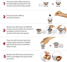 img 1 attached to RECAPS Vertuoline Filling Tool Holder for Coffee Pods - Convenient and Compatible Solution (Aluminum lids and Empty Pods and Tamper not included)