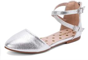 img 3 attached to 👣 Nerteo Sparkly Sandals for Toddler Girls: Pretty Glitter Shoes