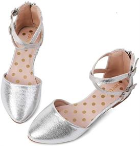 img 4 attached to 👣 Nerteo Sparkly Sandals for Toddler Girls: Pretty Glitter Shoes