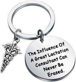 img 4 attached to Thoughtful IBCLC Gift: FEELMEM Lactation Consultant Keychain for Experts