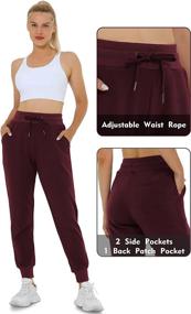 img 1 attached to 🏃 Heathyoga Fleece Lined Joggers for Women: Cozy Thermal Sweatpants with Pockets - Perfect for workouts, running, and more!