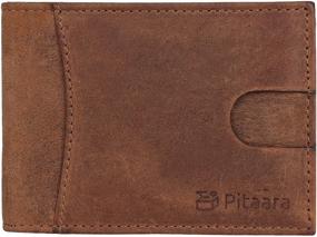 img 4 attached to Genuine Leather Crafted Minimalist Blocking Men's Accessories for Wallets, Card Cases & Money Organizers
