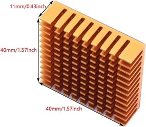 img 2 attached to ⚙️ DGZZI Aluminum Heatsink 40x40x11mm Silicone: Optimal Thermal Cooling Solution for Electronics