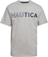 nautica short sleeve t shirt heather boys' clothing and tops, tees & shirts logo