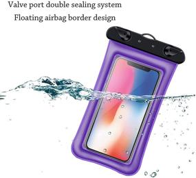 img 3 attached to Jmart Floating Waterproof Phone Case - Purple, for Samsung Galaxy S21 Ultra, S20 Plus, S10, S9, Note 20, A01, A11, A21, A51, A71, A02S, A12, A32, A42, A52, and iPhone 13 Pro Max, 12, 11, XS, XR, 7, 8+; Also Compatible with Stylo 6