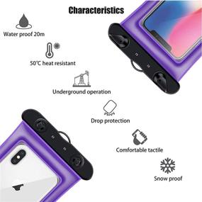 img 2 attached to Jmart Floating Waterproof Phone Case - Purple, for Samsung Galaxy S21 Ultra, S20 Plus, S10, S9, Note 20, A01, A11, A21, A51, A71, A02S, A12, A32, A42, A52, and iPhone 13 Pro Max, 12, 11, XS, XR, 7, 8+; Also Compatible with Stylo 6