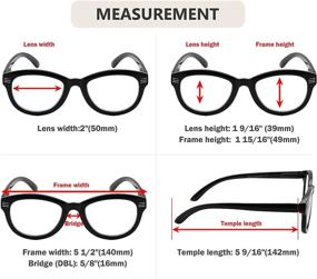 img 2 attached to 👓 Stylish Eyekepper Cat Eye Reading Glasses for Women, 5-Pack Oversize Ladies Readers: Enhance Your Vision in Chic Fashion!