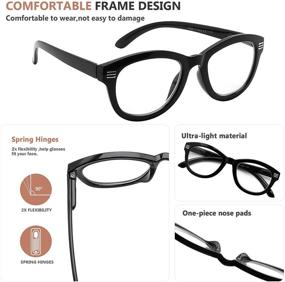 img 1 attached to 👓 Stylish Eyekepper Cat Eye Reading Glasses for Women, 5-Pack Oversize Ladies Readers: Enhance Your Vision in Chic Fashion!