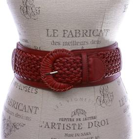 img 2 attached to Womens Waist Braided Fashion Stretch Women's Accessories and Belts