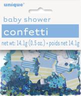 👶 charming blue polka dot confetti for unforgettable boy baby showers logo
