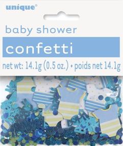 img 1 attached to 👶 Charming Blue Polka Dot Confetti for Unforgettable Boy Baby Showers