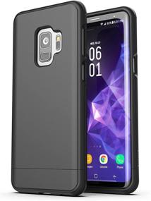 img 3 attached to 📱 Encased Galaxy S9 Belt Case - Slimshield Series: Ultra Thin Protective Grip Cover with Slim Holster Clip for Samsung S9 (2018 Release) - Smooth Black