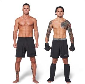 img 4 attached to 🥋 Elite Sports Men’s MMA Fight Shorts - Black Jack UFC, BJJ, No Gi, Grappling, Jiu Jitsu Shorts: High-Performance Gear for Combat Sports