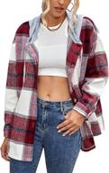 xiaoxuemeng womens casual shacket flannel women's clothing and coats, jackets & vests logo