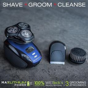 img 3 attached to Remington XR1400 Verso Wet & Dry Men's Shaver & Trimmer Grooming Kit: Electric Razor, Facial Cleaning Brush & Beard Trimmer - Ultimate Men's Grooming Package!
