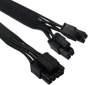 img 2 attached to 💻 COMeap CPU 8 Pin Male to Detachable 4+4 Pin Male EPS-12V Motherboard Power Adapter Cable for Corsair Modular Power Supply - 25-inch (63cm)