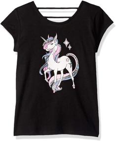 img 2 attached to Children's Place Novelty Graphic T-Shirt for Girls: Clothing, Tops, Tees & Blouses