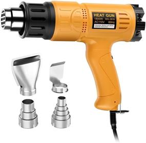 img 4 attached to 🔥 SEEKONE 1800W Heat Gun Kit: Variable Temperature Control, 2-Temp Settings, 4 Nozzles, Crafts, Shrink PVC
