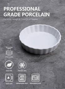 img 3 attached to 🍮 Sweese 509.001 Porcelain Round Ramekins for Baking, 6 oz Creme Brulee Dish, Set of 6, White - Improved SEO