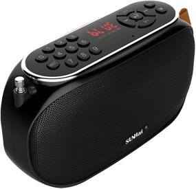 img 4 attached to 🔊 Портативная беспроводная акустика SUNHai J19 с Bluetooth - HD звук, FM радио, слот для TF-карты, USB-плеер, USB-зарядка, AUX-вход, встроенный микрофон, поддержка громкой связи - идеально подходит для отдыха на природе и вечеринок - черный