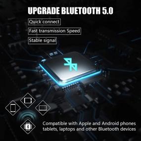 img 1 attached to 🔊 Портативная беспроводная акустика SUNHai J19 с Bluetooth - HD звук, FM радио, слот для TF-карты, USB-плеер, USB-зарядка, AUX-вход, встроенный микрофон, поддержка громкой связи - идеально подходит для отдыха на природе и вечеринок - черный