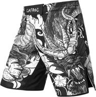 lafroi men's mma cross training boxing shorts trunks 🩲 with drawstring, pocket & quality fabric - qjk01: ultimate fight wear! logo