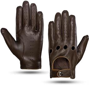 img 2 attached to 🧤 Classic Unlined Leather Driving Lambskin Gloves - Superior Grip and Comfort