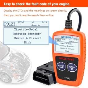 img 2 attached to NEXPEAK OBD2 Scanner | Car Diagnostic Tool | Engine Code Reader | Automotive Emissions Analyzer