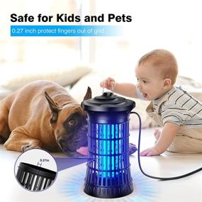 img 1 attached to 🦟 Waterproof Indoor Outdoor Bug Zapper - Supink Electric Mosquito Zapper & Fly Insect Killer Lamp with 4200V High Powered Mosquito Traps for Home, Garden, Backyard, and Patio