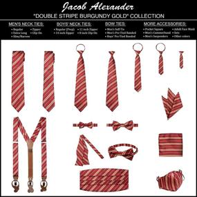 img 1 attached to SEO-Friendly Jacob Alexander Boys' Double Stripe Pre-Tied Accessories